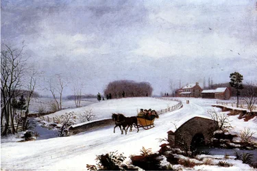 Schlitten im Winter, 1832